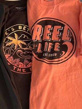 Bundle Of 4 Men's Short-Sleeve and Tank Top Graphic Tees Coastal Print
